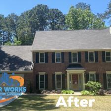 Roof cleaning on Cumberland Ct in Alpharetta, GA 3